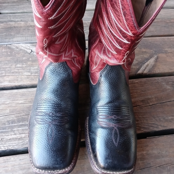 NOBLE OUTFITTERS Men's Operator Loader Square Toe Western Boots black le… - Picture 2 of 10
